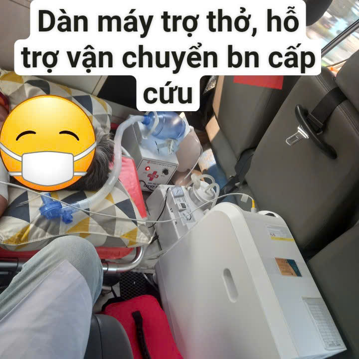 Máy trợ thở, hỗ trợ vận chuyển bệnh nhân cấp cứu